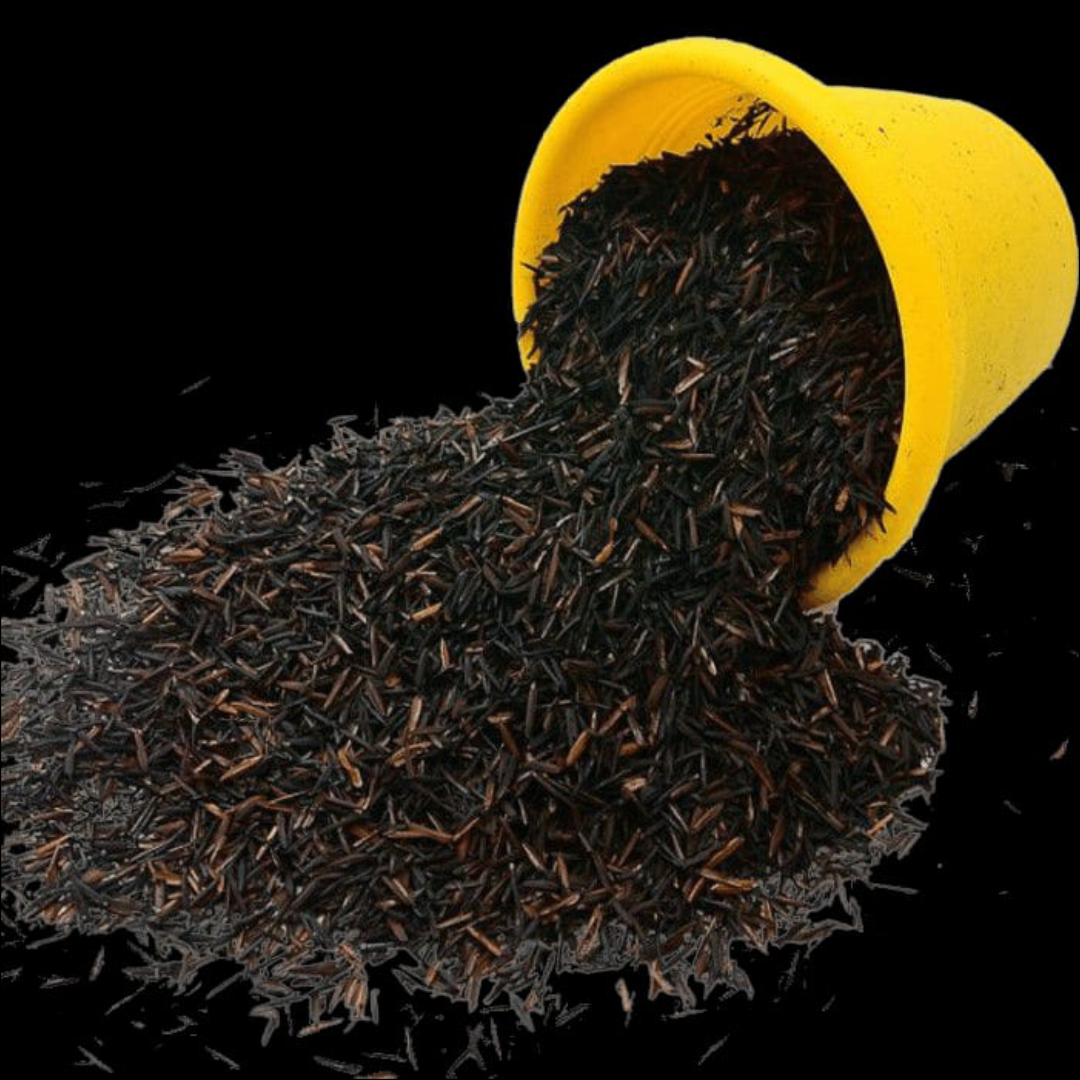 Casca de arroz carbonizada - detalhe